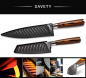 Preview: Wolfblood Zeuß Set Santoku Damastmesser Küchenmesser LH Lifestyle Kochmesser